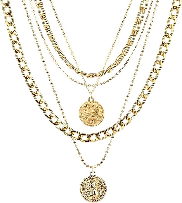Gold & Silver Necklaces for Women | Layered, Chunky, Statement Chains