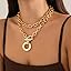 Chunky Gold Layered Cuban Link Necklace for Women – 80s/90s Hip Hop Statement Jewelry