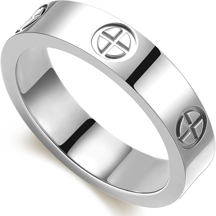 18K Gold-Plated Love Friendship Ring for Women – Stainless Steel Promise Ring & Wedding Band | PDWZNBA Gift Jewelry