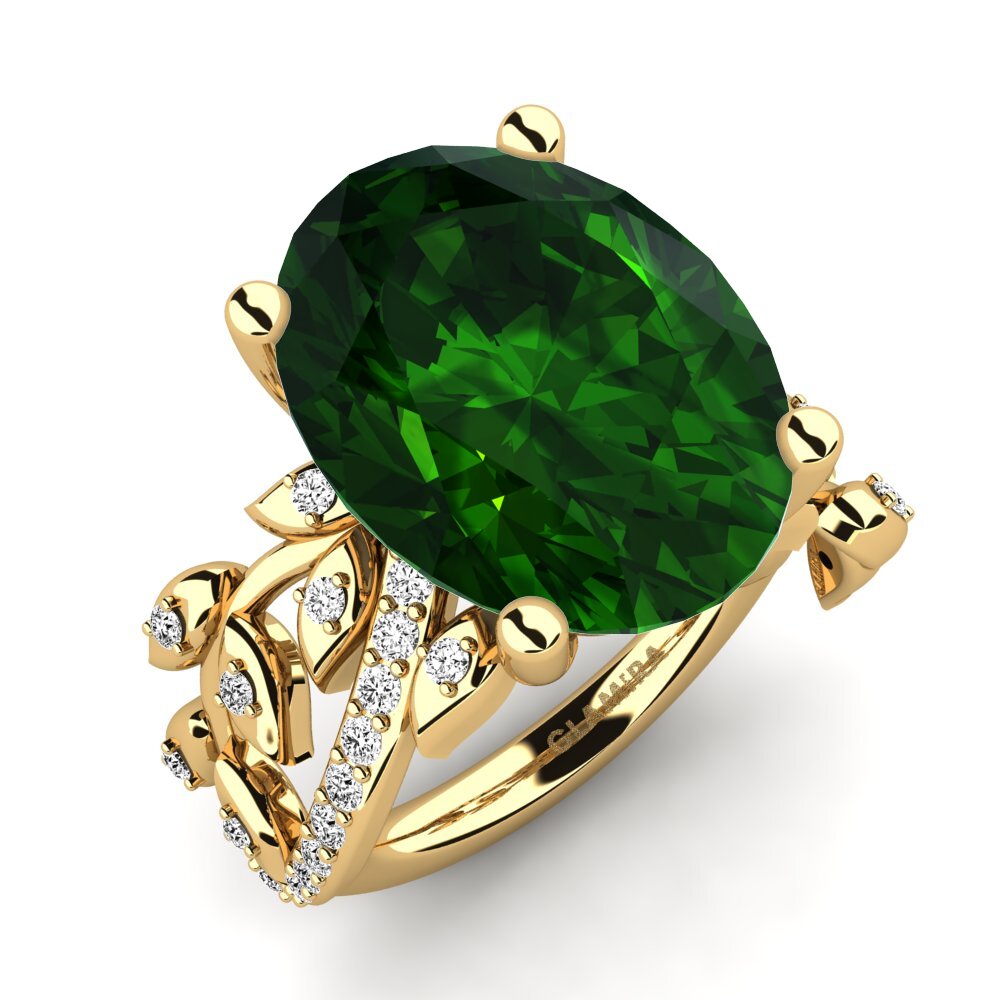 Kendra Scott Tatum Band Ring for Women – Gold Green Mix, Size 7 | Stylish Statement Fashion Jewelry